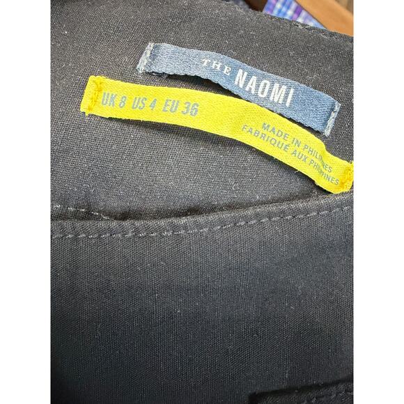 Maeve by Anthropologie Naomi Linen Blend Wide-Leg Flare Pants Black Sz 4 NWOT - Picture 15 of 16